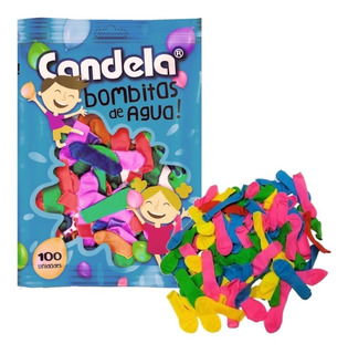 GLOBOS P/AGUA BOMBUCHA CANDELA  X 100U (BOLSA)